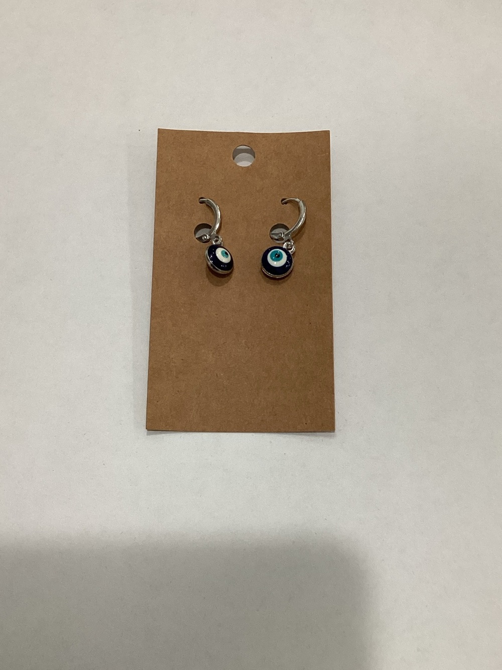 Evil‎ Eye Drop Dangle Earrings - Blue and White